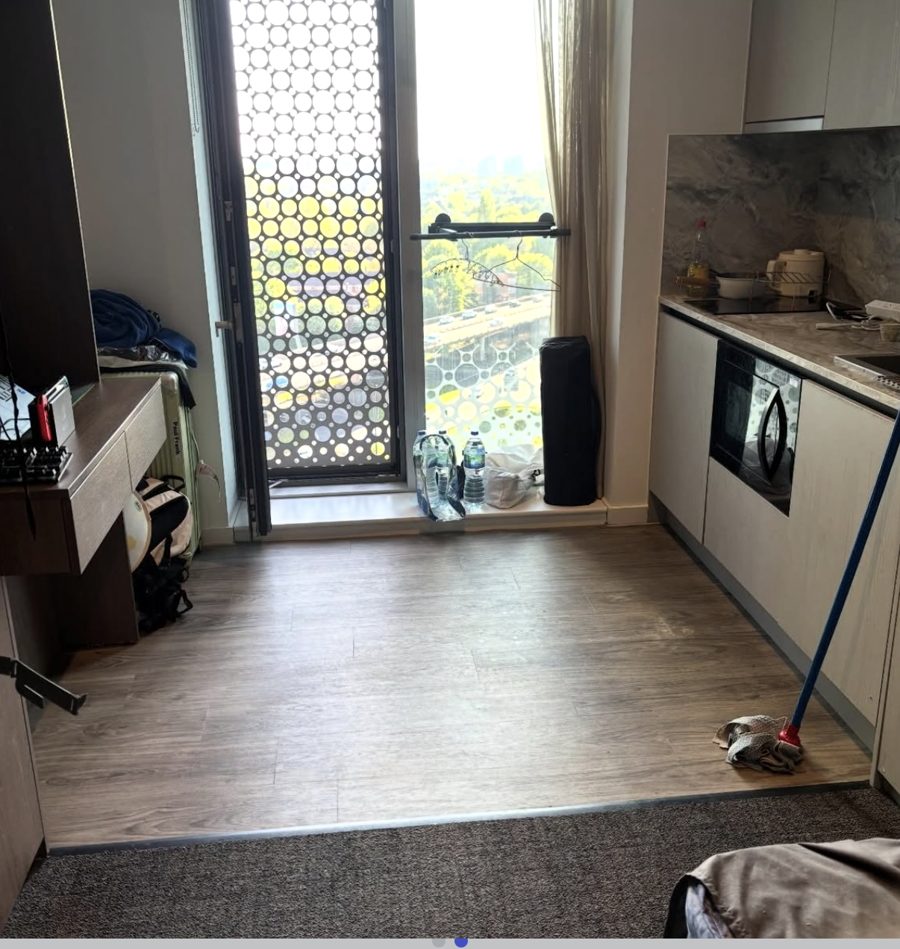 Studio after cleaning